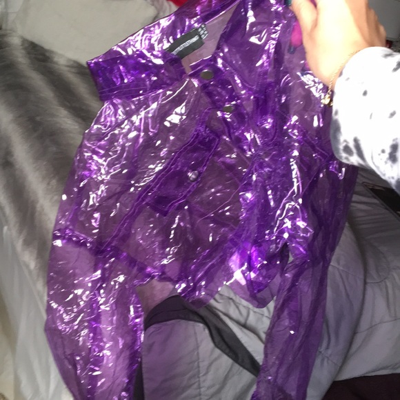 PrettyLittleThing Jackets & Coats Crop Jelly Jacket Pretty Little